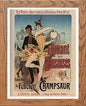 Vintage Poster Maf045 L'amant Danseuses Jules Cheret in Wood frame, premium wall art print
