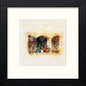 Valencian Window in Black Wood frame, premium wall art print