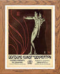 Vintage Poster German Art And Decoration in Wood frame, premium wall art print