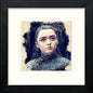 GOT Arya Stark in Black Wood frame, premium wall art print