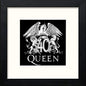 Queen Logo in Black Wood frame, premium wall art print