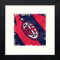 AC Milan FC Badge in Black Wood frame, premium wall art print