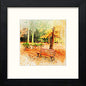 Park Bench in Black Wood frame, premium wall art print