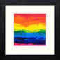 Colours in Black Wood frame, premium wall art print