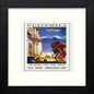 Vintage Poster Guatemala in Black Wood frame, premium wall art print