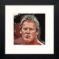 WWE Raw Chris Jericho in Black Wood frame, premium wall art print