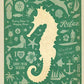 L Lumartos Vintage Seahorse Beach Seaside Poster Travel Poster (31)
