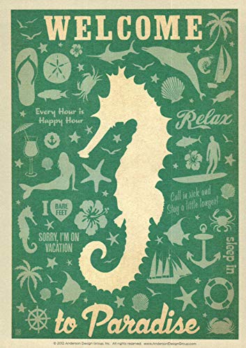 L Lumartos Vintage Seahorse Beach Seaside Poster Travel Poster (31)