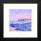 Vintage Monet Cliffs in Black Wood frame, premium wall art print