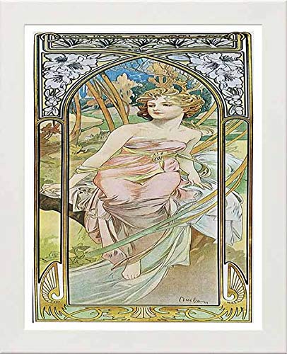 L Lumartos Vintage Poster Alphonse Mucha Eveil Du Matinmorning Awakening 1899