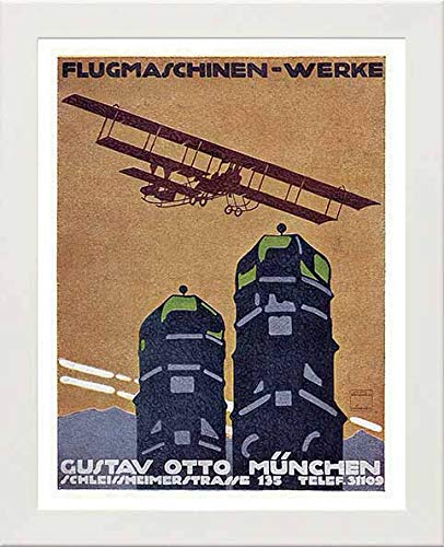 L Lumartos Vintage Poster Gustav Otto Flying Machine Works Munich Advertising