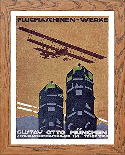 L Lumartos Vintage Poster Gustav Otto Flying Machine Works Munich Advertising