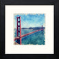 Golden Gate Bridge San Francisco in Black Wood frame, premium wall art print