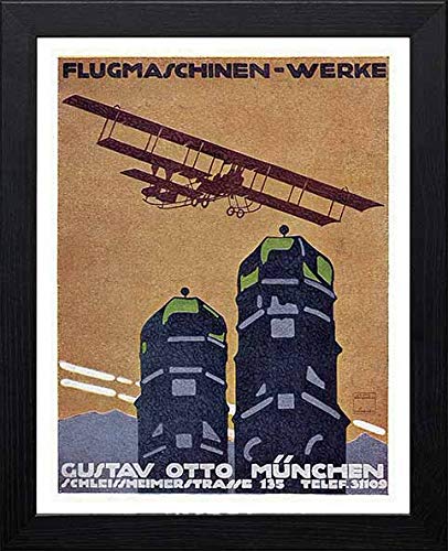 L Lumartos Vintage Poster Gustav Otto Flying Machine Works Munich Advertising