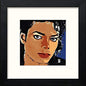 Michael Jackson in Black Wood frame, premium wall art print