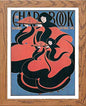 Vintage Poster The Chap Book in Wood frame, premium wall art print