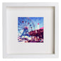 New York City Collection Coney Island 150 in White frame, premium wall art print