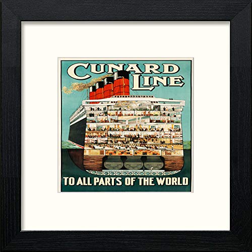 L Lumartos Vintage Cunard Line Poster