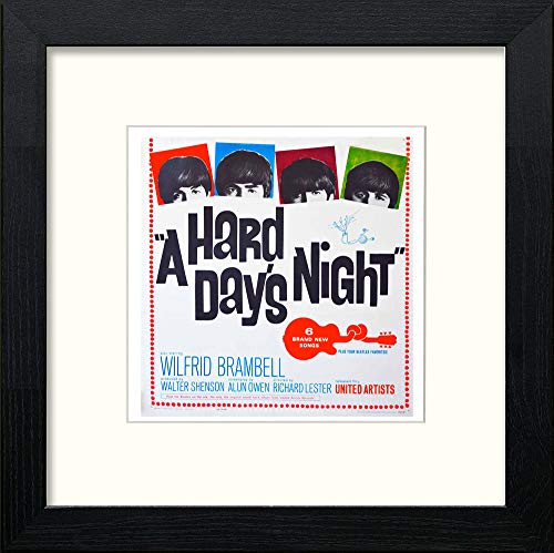 L Lumartos Vintage Beatles Hard Days Night Poster