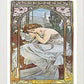 L Lumartos Vintage Poster Alphonse Mucha Repos De La Nuitnocturnal Slumber 1899