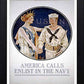 L Lumartos Vintage Poster America Calls Enlist In The Navy