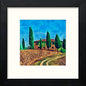 Tuscan House in Black Wood frame, premium wall art print