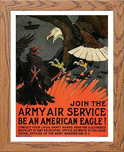 L Lumartos Vintage Poster Join The Army Air Service Be An American Eagle