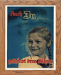Vintage Poster Fuhrer in Wood frame, premium wall art print
