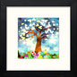 Love Tree in Black Wood frame, premium wall art print