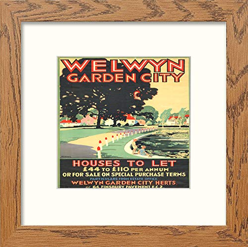 L Lumartos Vintage Welwyn Garen City Poster