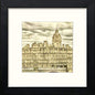 Edinburgh Bridge in Black Wood frame, premium wall art print
