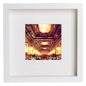 New York City Collection Ny Public Library Reading Room 201 in White frame, premium wall art print