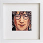 John Lennon 90 in White frame, premium wall art print