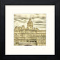 Edinburgh Scotsman in Black Wood frame, premium wall art print