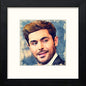 Zak Effron in Black Wood frame, premium wall art print
