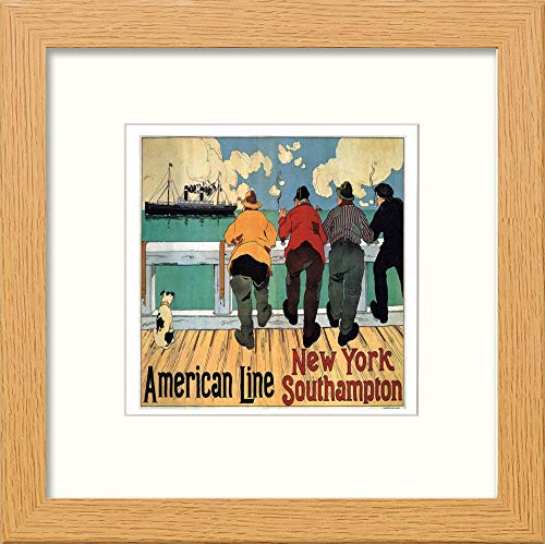 L Lumartos L Vintage Poster American Line New York Southampton