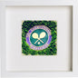 Wimbledon Wimbledon Crest 209 in White frame, premium wall art print