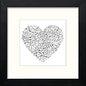 Love Music in Black Wood frame, premium wall art print