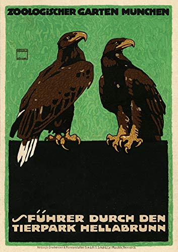 L Lumartos Vintage Poster Zoological Garden Munich Advertising