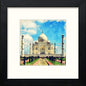 Taj Mahal in Black Wood frame, premium wall art print
