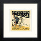 Vintage Poster Maf070 Exposition Russe Caran D'ache in Black Wood frame, premium wall art print