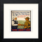 Vintage Poster Good Bye in Black Wood frame, premium wall art print