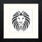 The Lion King in Black Wood frame, premium wall art print