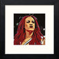 WWE Raw Sasha Banks in Black Wood frame, premium wall art print