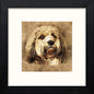 Little Terrier in Black Wood frame, premium wall art print
