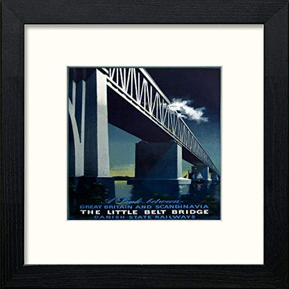 L Lumartos Vintage Little Belt Bridge Poster