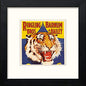 Vintage Barnum & Bailey Poster in Black Wood frame, premium wall art print
