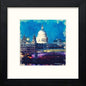 London St Paul' II in Black Wood frame, premium wall art print