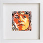 Marc Bolan 142 in White frame, premium wall art print
