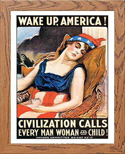 L Lumartos Vintage Poster Wake Up America